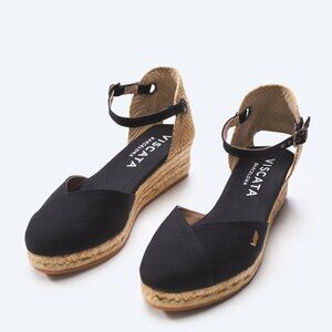 Viscata Pubol Canvas Espadrille Wedges size 9.5
